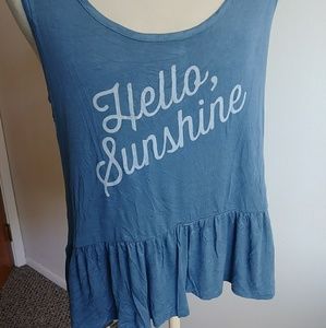 Zoe and Liv ladies hello sunshine tank